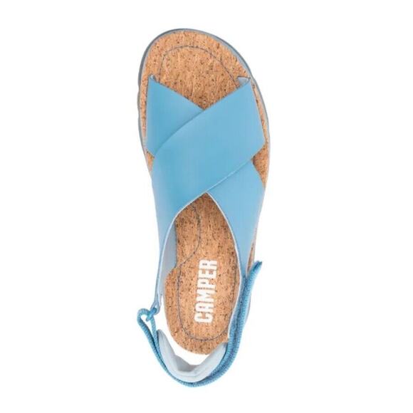 CAMPER Oruga Blue Sandals Slingback Size 9 - Picture 1 of 8